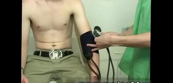  Doctor milks a straight teen boy and hot guys get nude physicals from